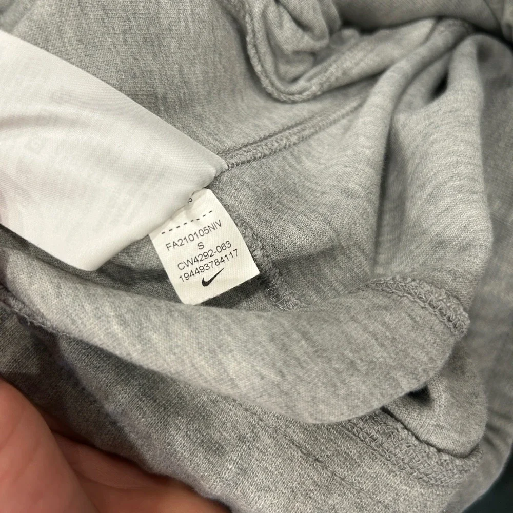 Nike Tech Joggers Womens Small Gray Fleece Heather Tapered Sweatpants CW4292-063